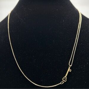 Alex & Ani, Gold Necklace With Skeleton Key Charm